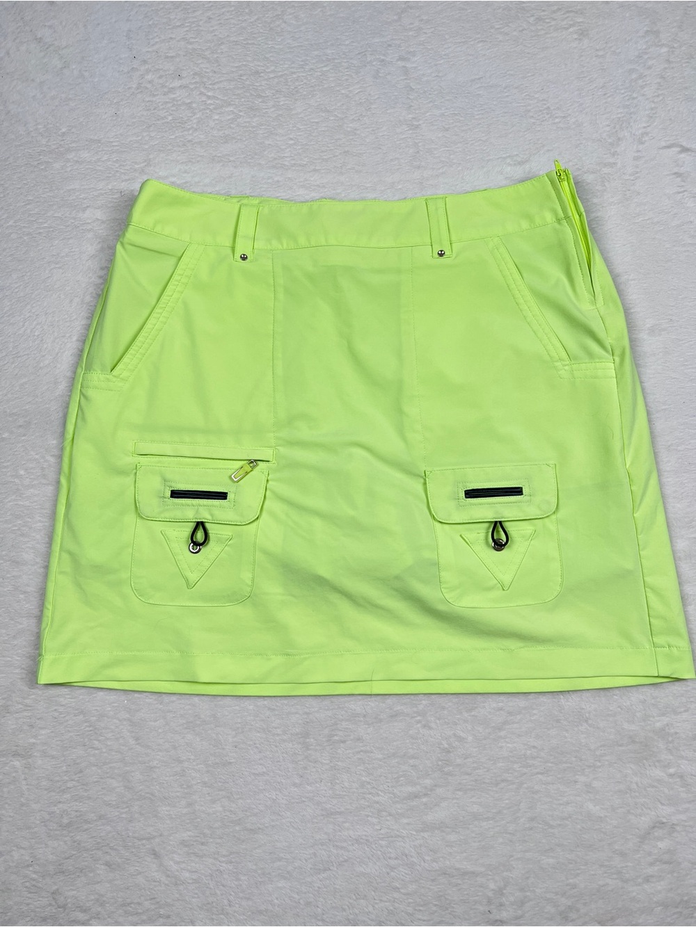 Jamie Sadock Women’s Golf Skort Neon Yellow Lime Size 8 Performance Skirt